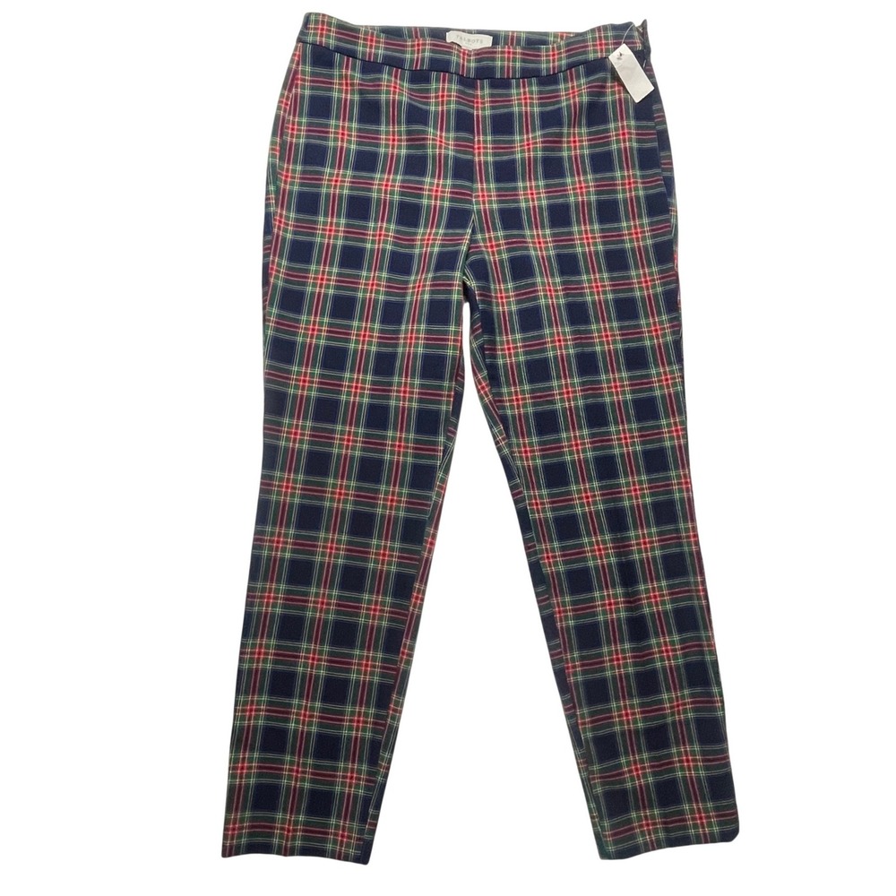 Talbots Tartan Plaid Ankle Crop Dress Pants Women's 12